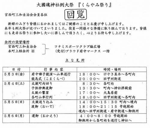 府中ゴールデンウィークはお祭り三昧！の画像4